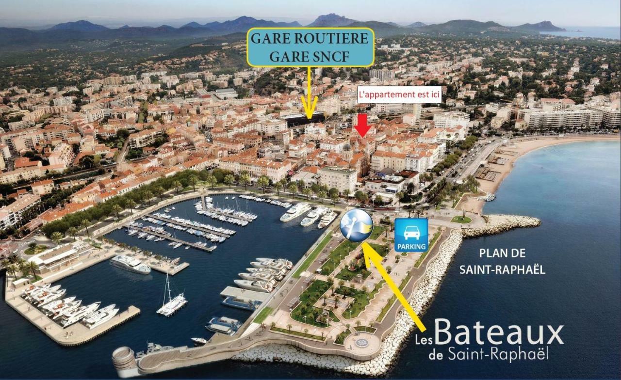 Nouveau F2 Calme Coeur De Ville 1Min De La Plage Saint-Raphaël Esterno foto